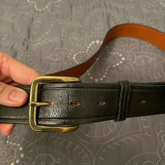 Don Hume B109 Trouser Belt Men's Black Leather Belt 46 - Picture 5 of 6